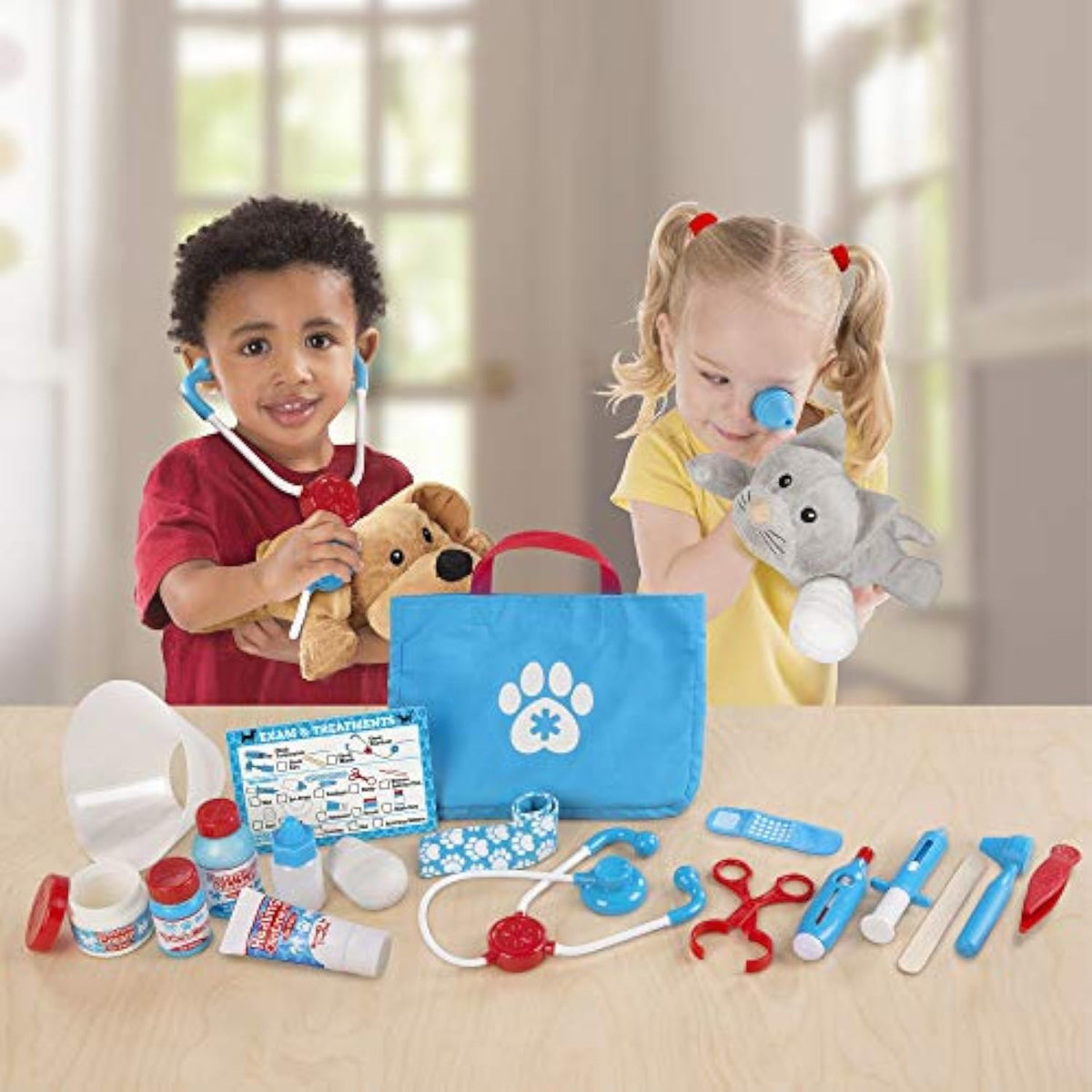 Melissa & Doug Pet Vet Play Set & Veterinarian Role Play Costume Set - The Hungry Bookworm & Speedmerchant65