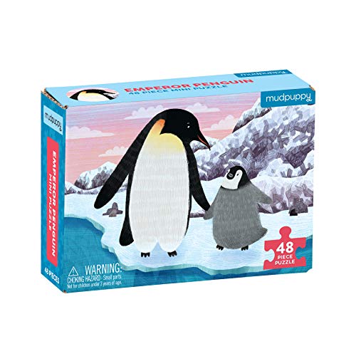 Mudpuppy Emperor Penguin Mini Puzzle, 48 Pieces, 8” x 5.75” – Perfect Family - The Hungry Bookworm & Speedmerchant65