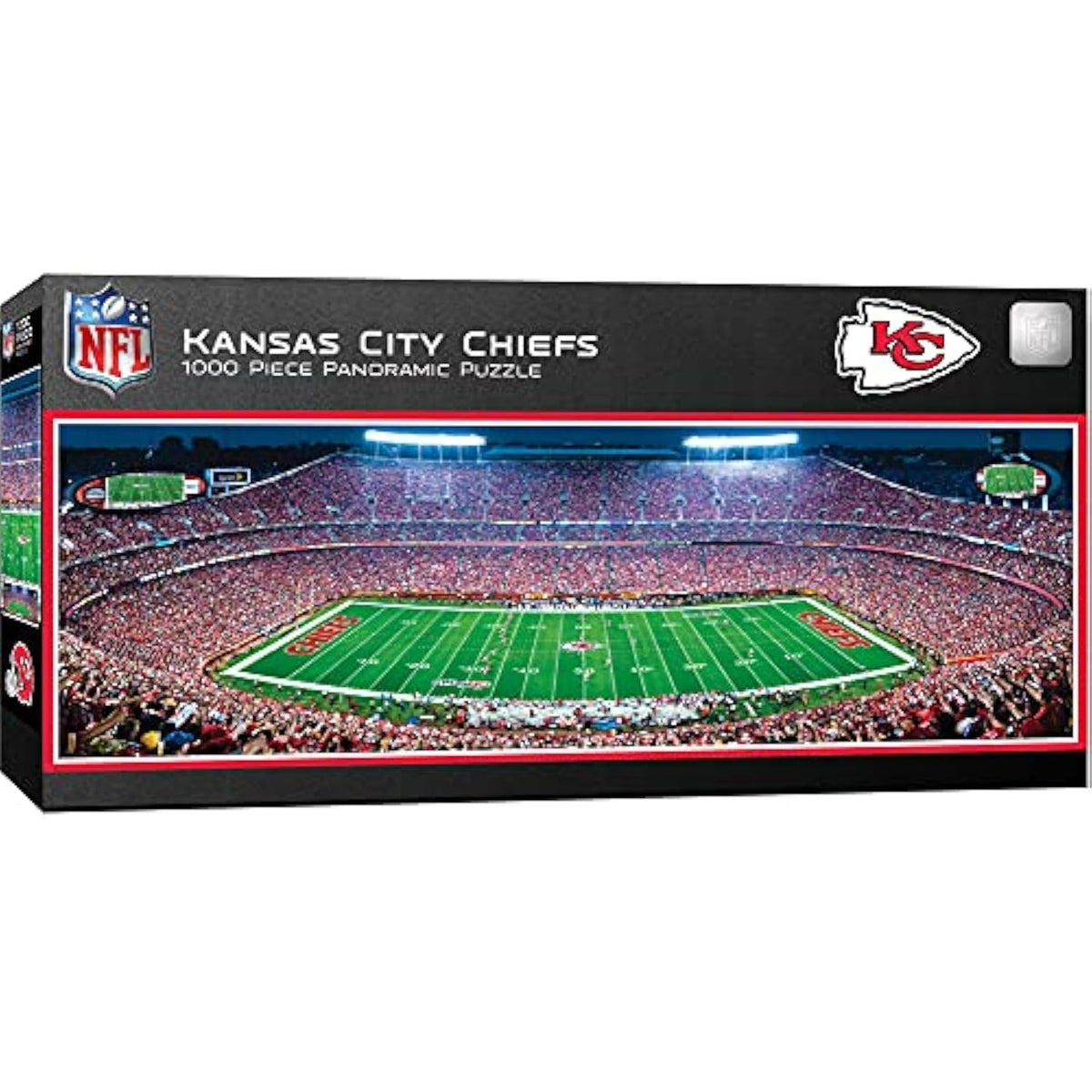MasterPieces NFL Panoramics 1000 Puzzles Collection - Kansas City Chiefs NFL - The Hungry Bookworm & Speedmerchant65