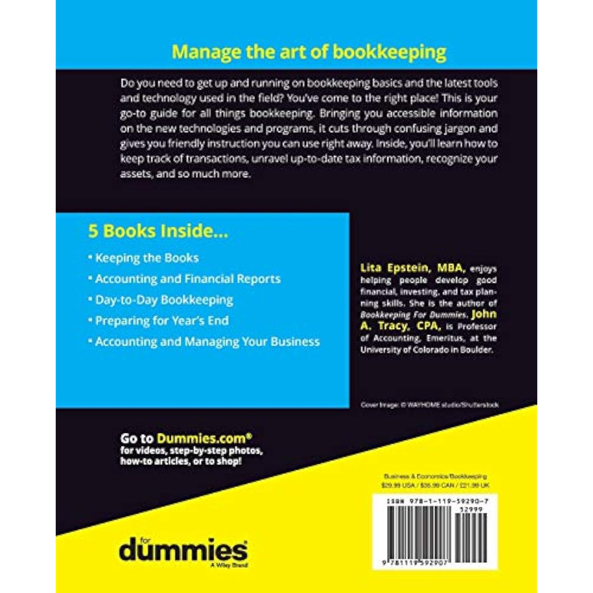Bookkeeping All-in-One For Dummies - The Hungry Bookworm & Speedmerchant65