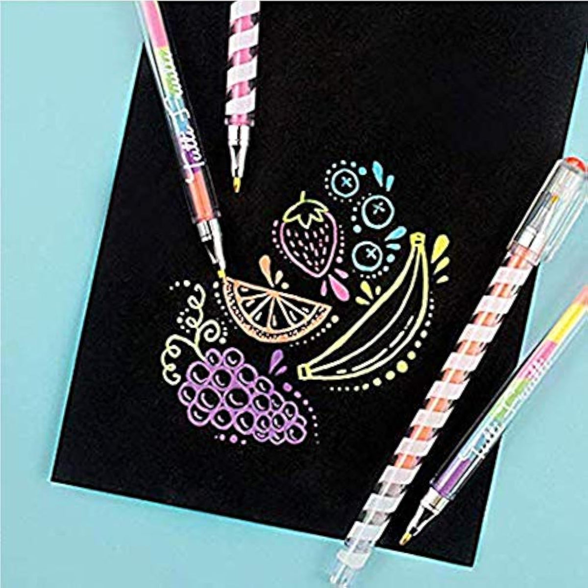 OOLY, Tutti Frutti Gel Pens, Fruity Scented Pen - Set of 6 - The Hungry Bookworm & Speedmerchant65