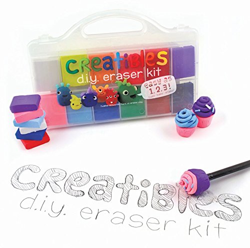 OOLY, Creatibles DIY Erasers, Set of 12 (161-001) - The Hungry Bookworm & Speedmerchant65