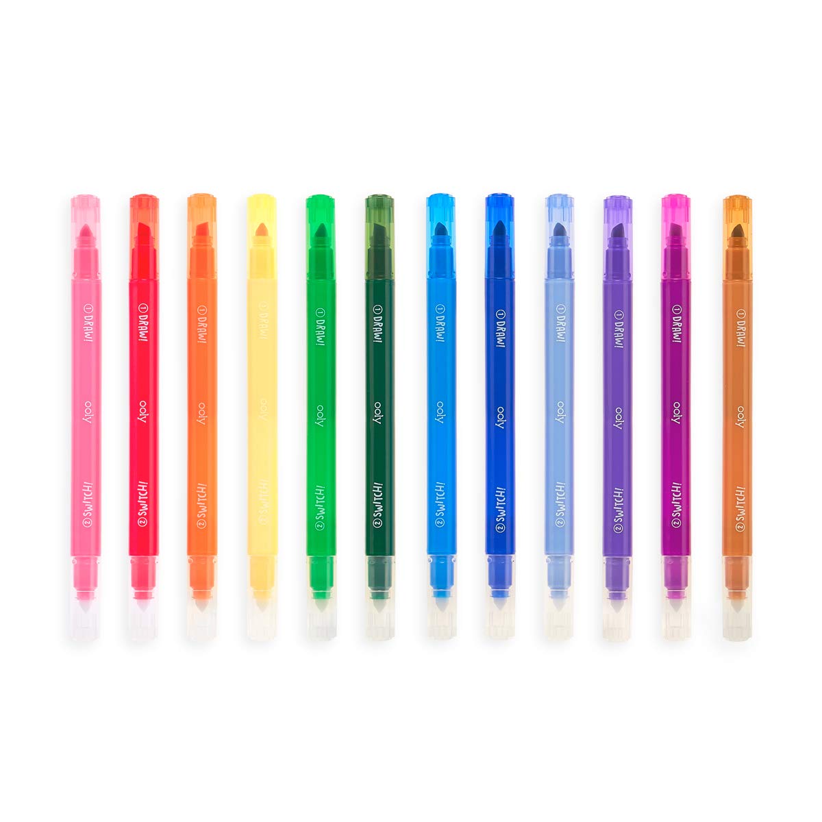 Ooly, Switch-eroo Double Sided Color Changing Markers, Drawing and Coloring Tool - The Hungry Bookworm & Speedmerchant65
