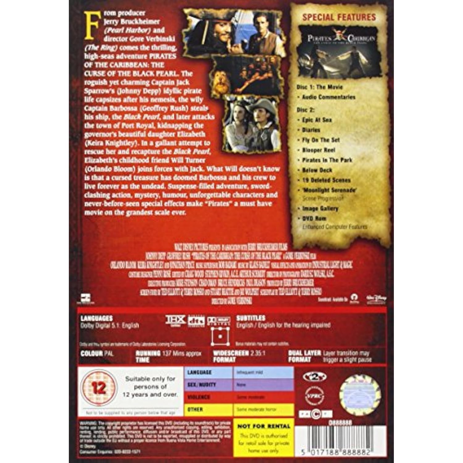 Pirates of the Caribbean: The Curse of the Black Pearl (Region 2) - The Hungry Bookworm & Speedmerchant65