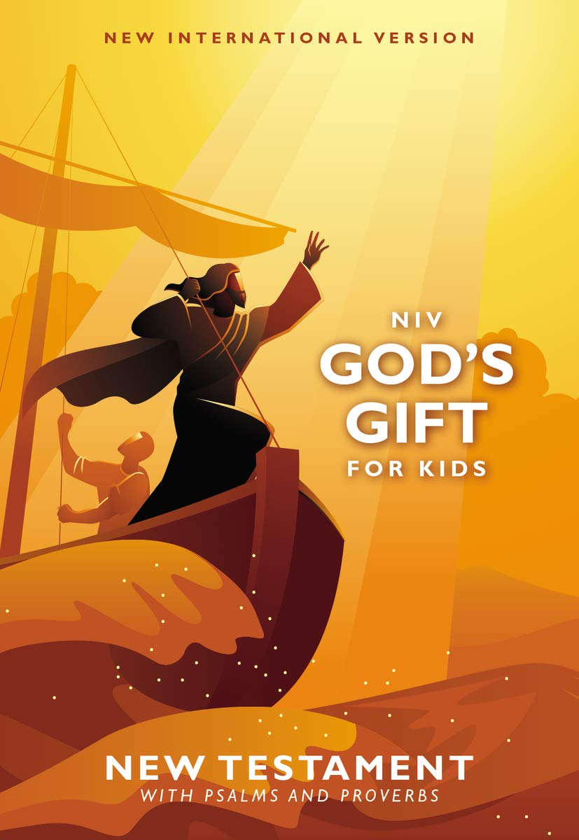 NIV, God's Gift for Kids New Testament with Psalms and Proverbs, Pocket-Sized, Paperback, Comfort Print - The Hungry Bookworm & Speedmerchant65