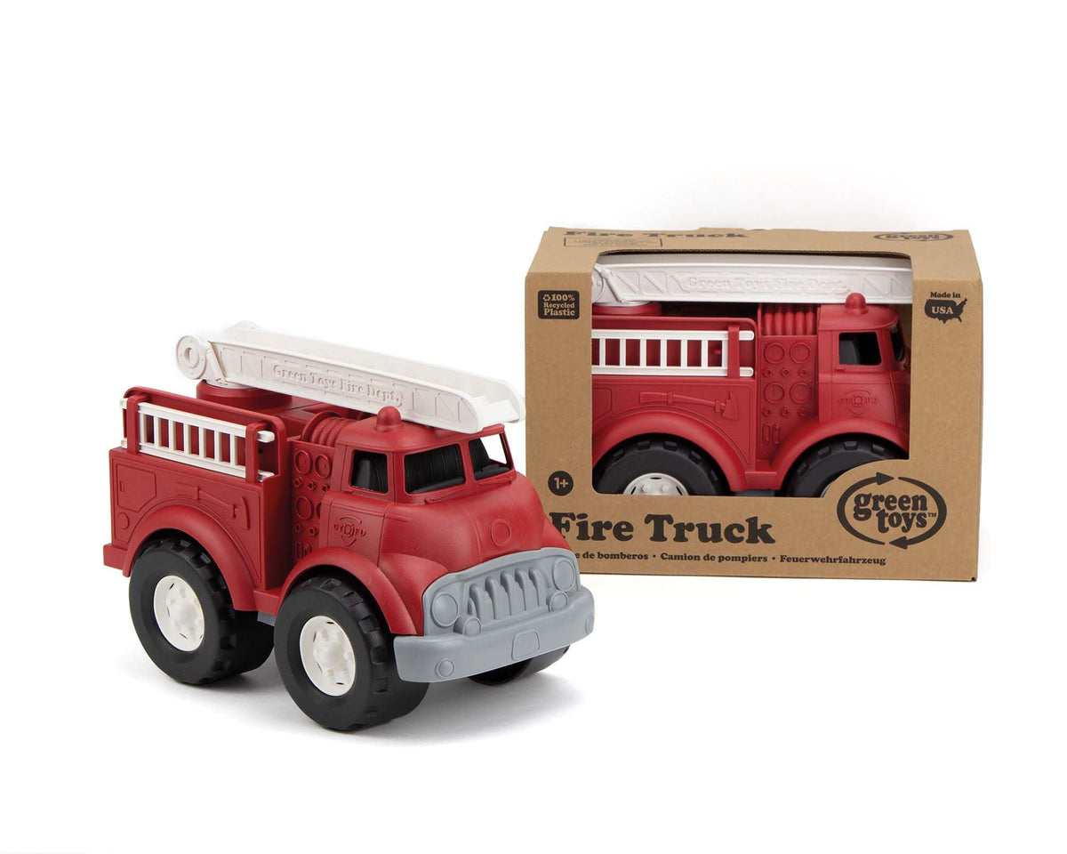 Green Toys Fire Truck - BPA Free, Phthalates Free Imaginative Play Toy for - The Hungry Bookworm & Speedmerchant65