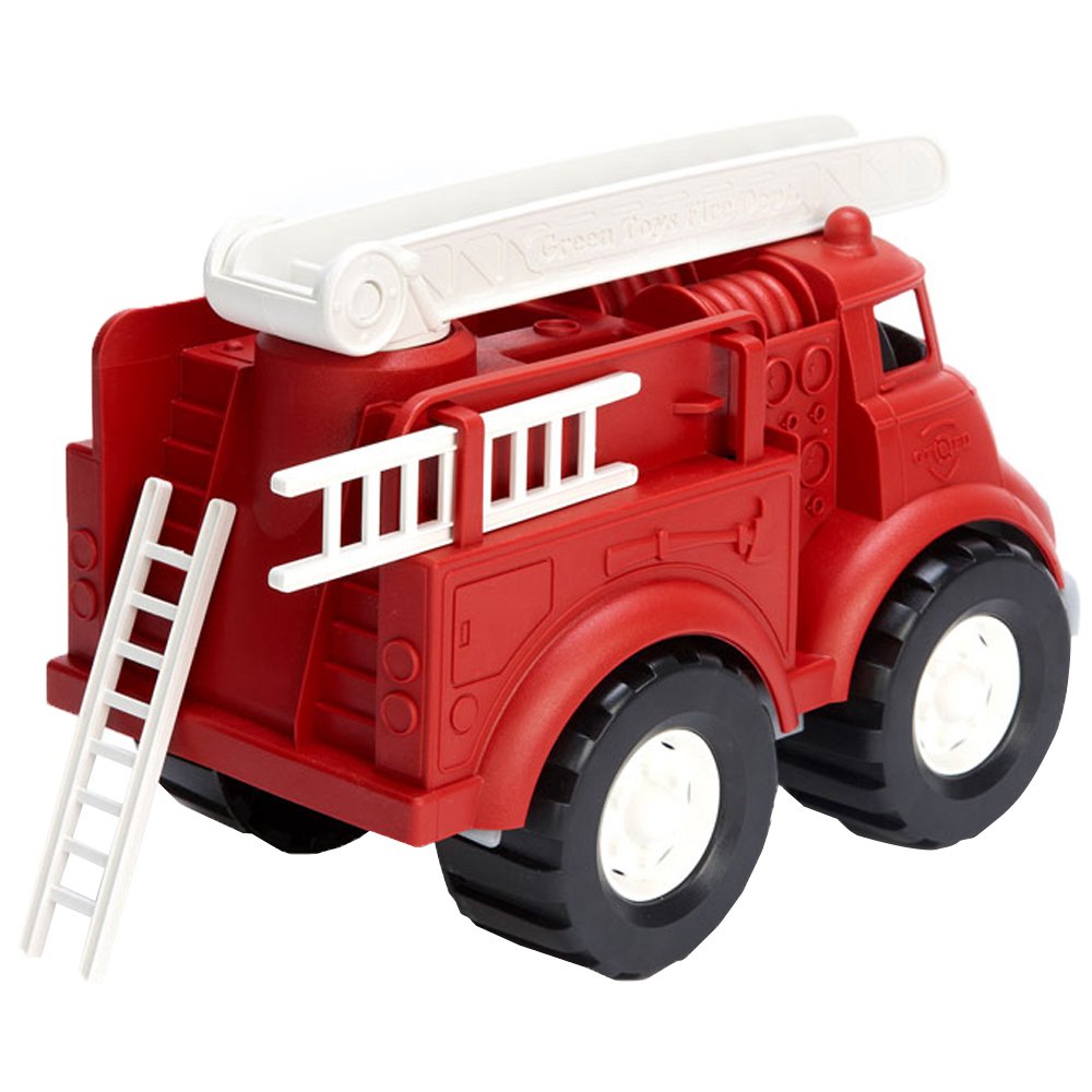 Green Toys Fire Truck - BPA Free, Phthalates Free Imaginative Play Toy for - The Hungry Bookworm & Speedmerchant65
