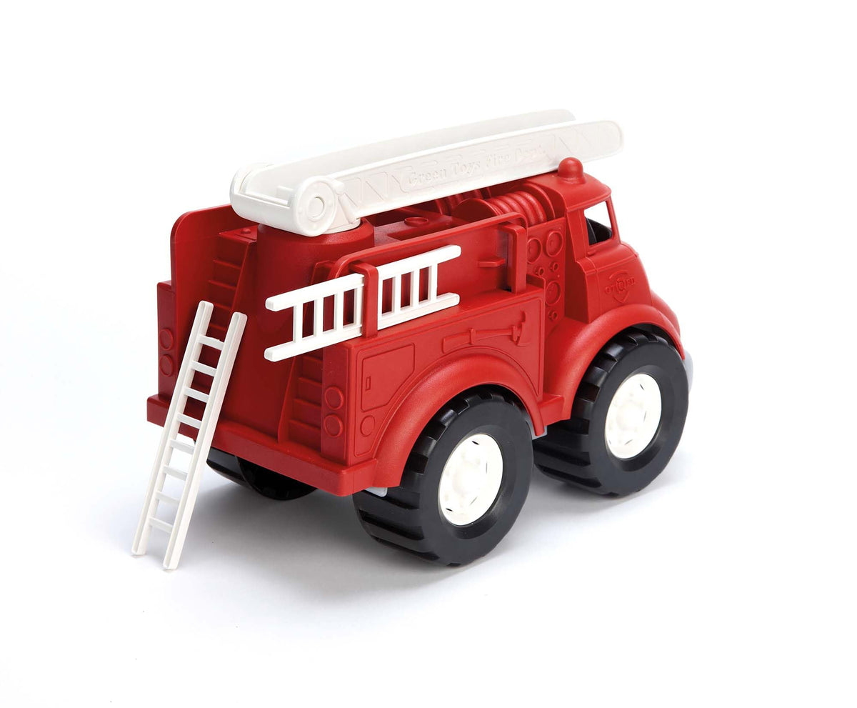 Green Toys Fire Truck - BPA Free, Phthalates Free Imaginative Play Toy for - The Hungry Bookworm & Speedmerchant65