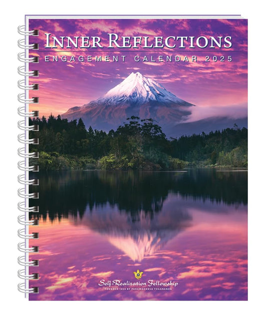 Inner Reflections 2025 Weekly Engagement Calendar, includes inspiring quotes from Paramahansa Yogananda - The Hungry Bookworm & Speedmerchant65