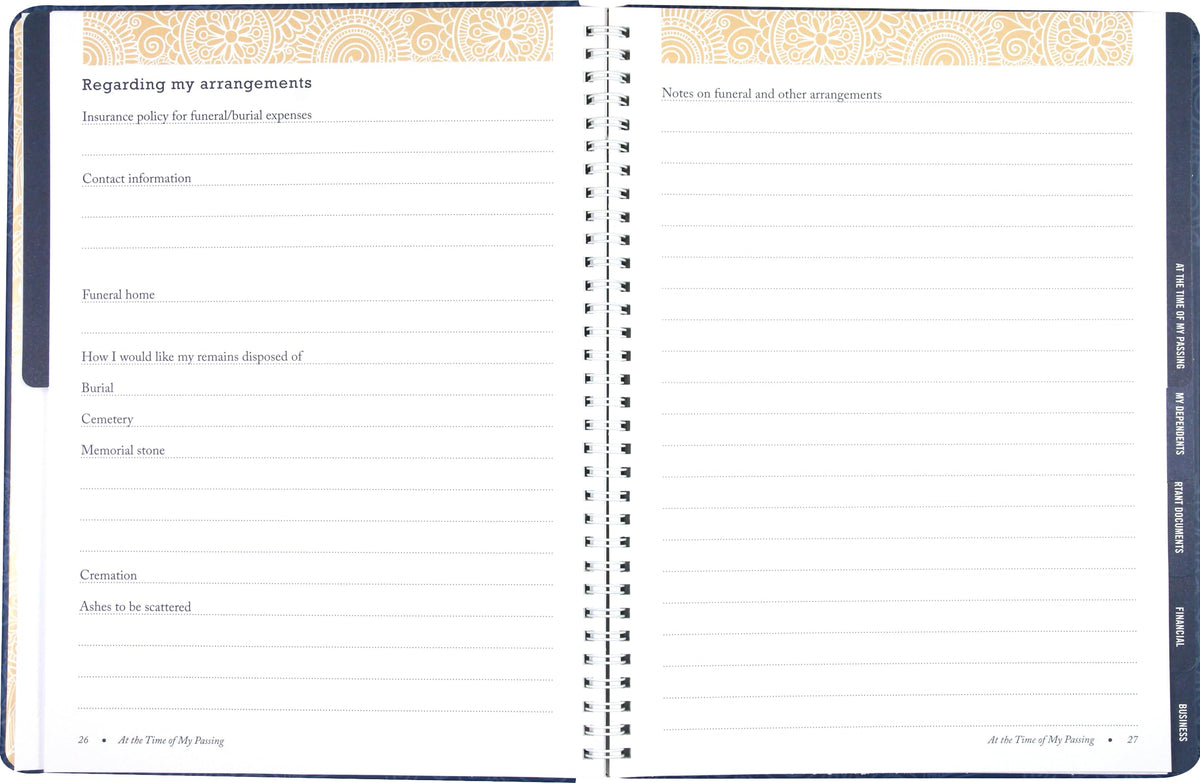 I'm Dead, Now What! Organizer - Speedmerchant65 / The Hungry Bookworm / Fireside Books