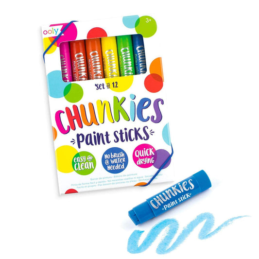 OOLY, Giftable Chunkies Paint Sticks, No Brush or Water Needed, Twistable Paint - The Hungry Bookworm & Speedmerchant65