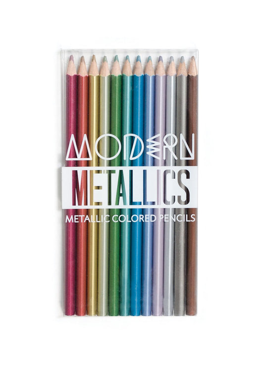OOLY Modern Metallic Colored Pencils , Drawing and Coloring Pencils for Kids and - The Hungry Bookworm & Speedmerchant65