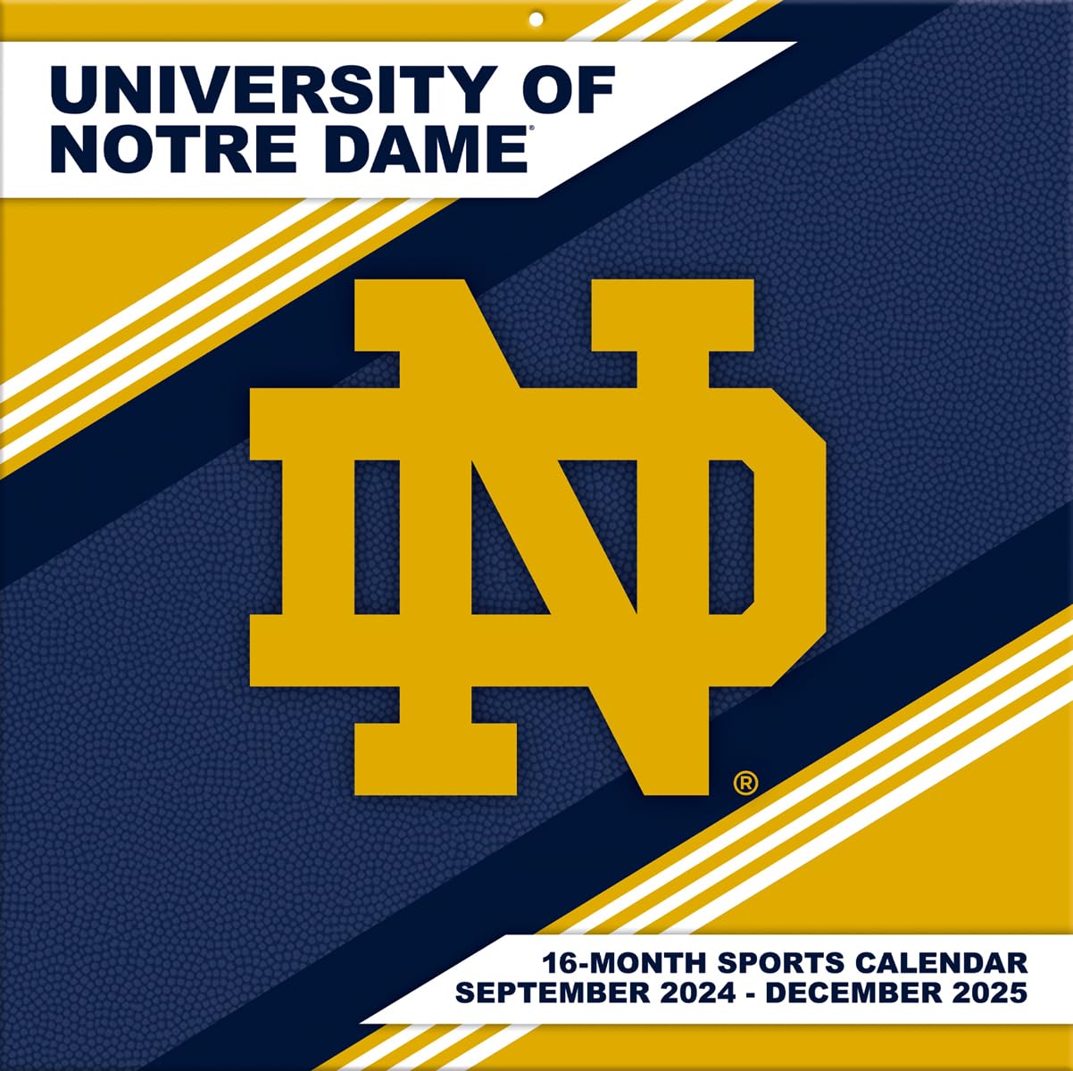 Notre Dame Fighting Irish 2025 12x12 Team Wall Calendar - The Hungry Bookworm & Speedmerchant65