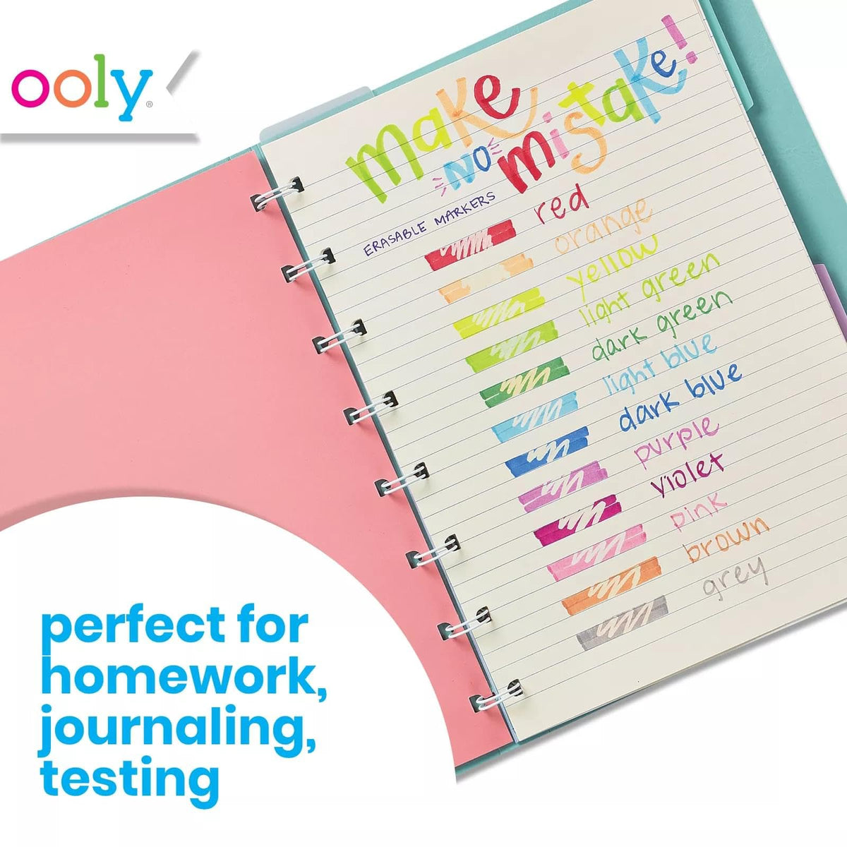 OOLY Make No Mistake Erasable Markers, Set of 12 - The Hungry Bookworm & Speedmerchant65