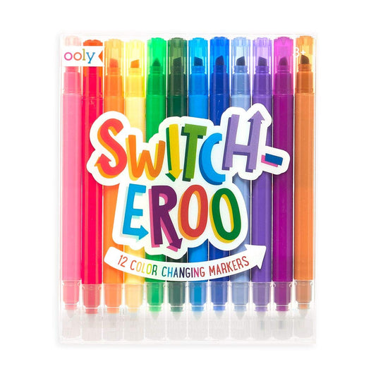 Ooly, Switch-eroo Double Sided Color Changing Markers, Drawing and Coloring Tool - The Hungry Bookworm & Speedmerchant65