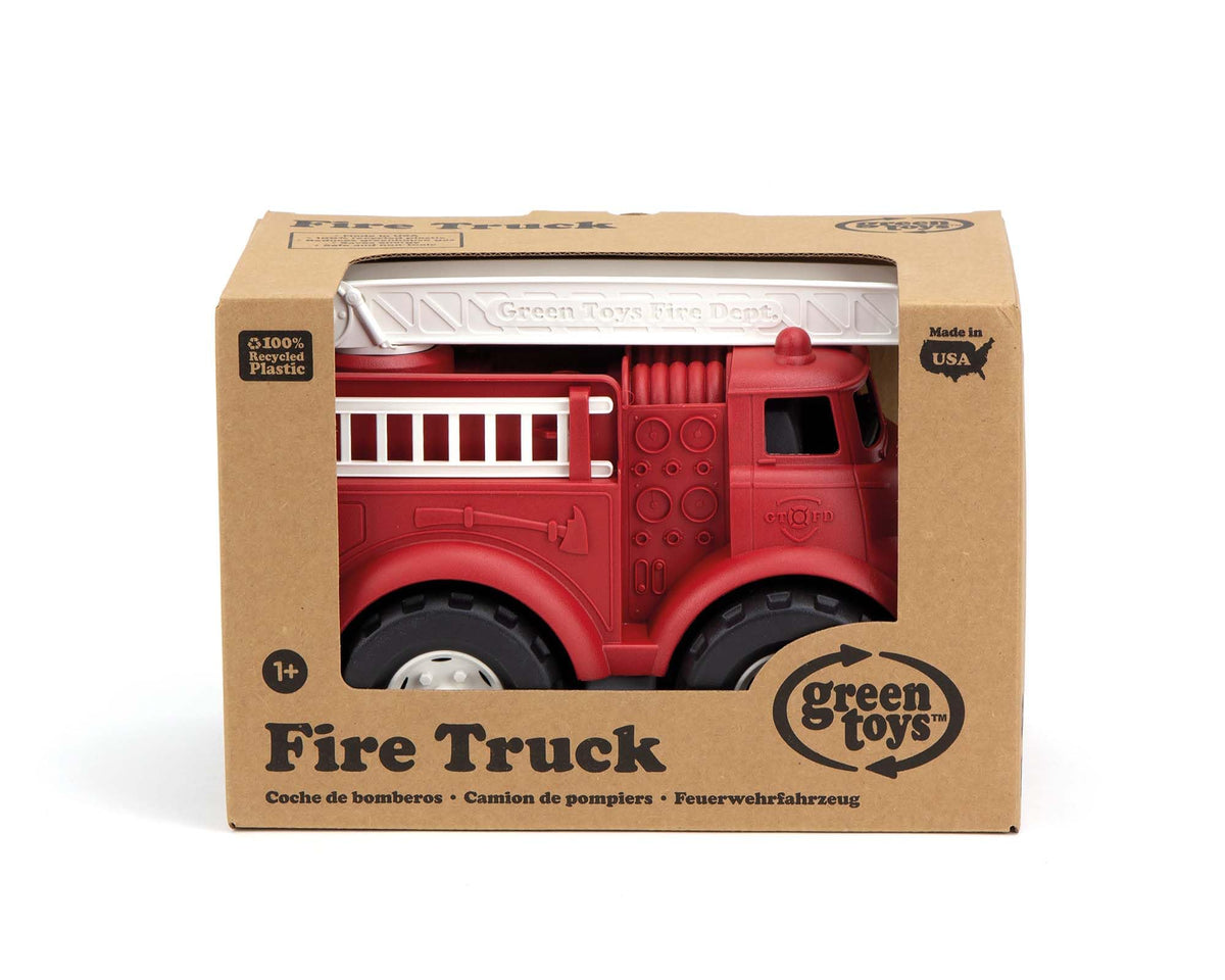 Green Toys Fire Truck - BPA Free, Phthalates Free Imaginative Play Toy for - The Hungry Bookworm & Speedmerchant65