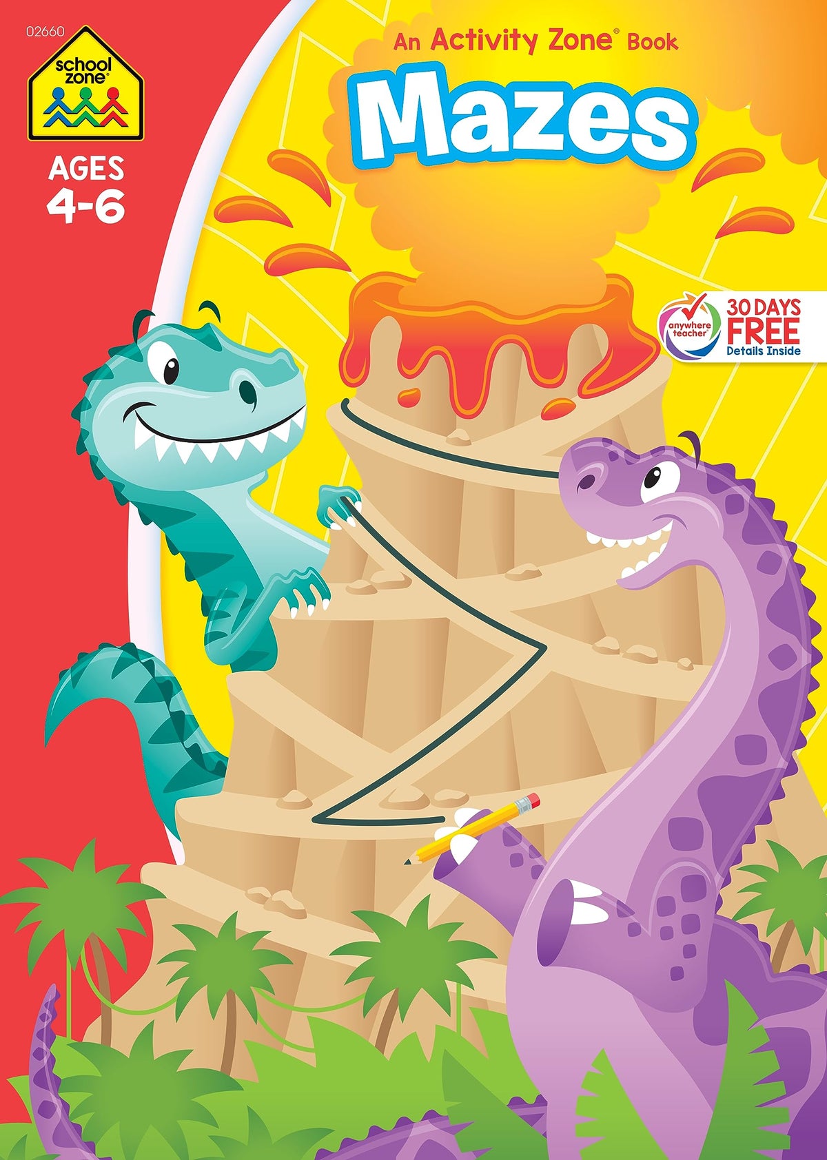 School Zone - Mazes Workbook - 96 Pages, Ages 4 to 6, Preschool, Kindergarten, - The Hungry Bookworm & Speedmerchant65
