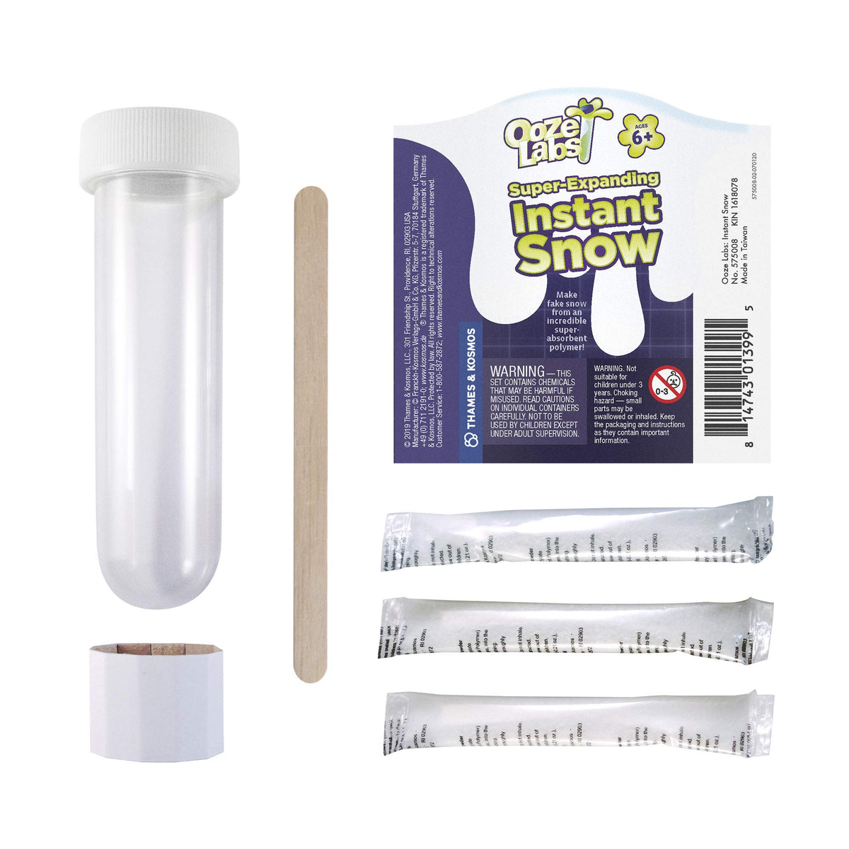 Thames & Kosmos Ooze Labs Super-Expanding Instant Snow Fun, Simple Science - The Hungry Bookworm & Speedmerchant65