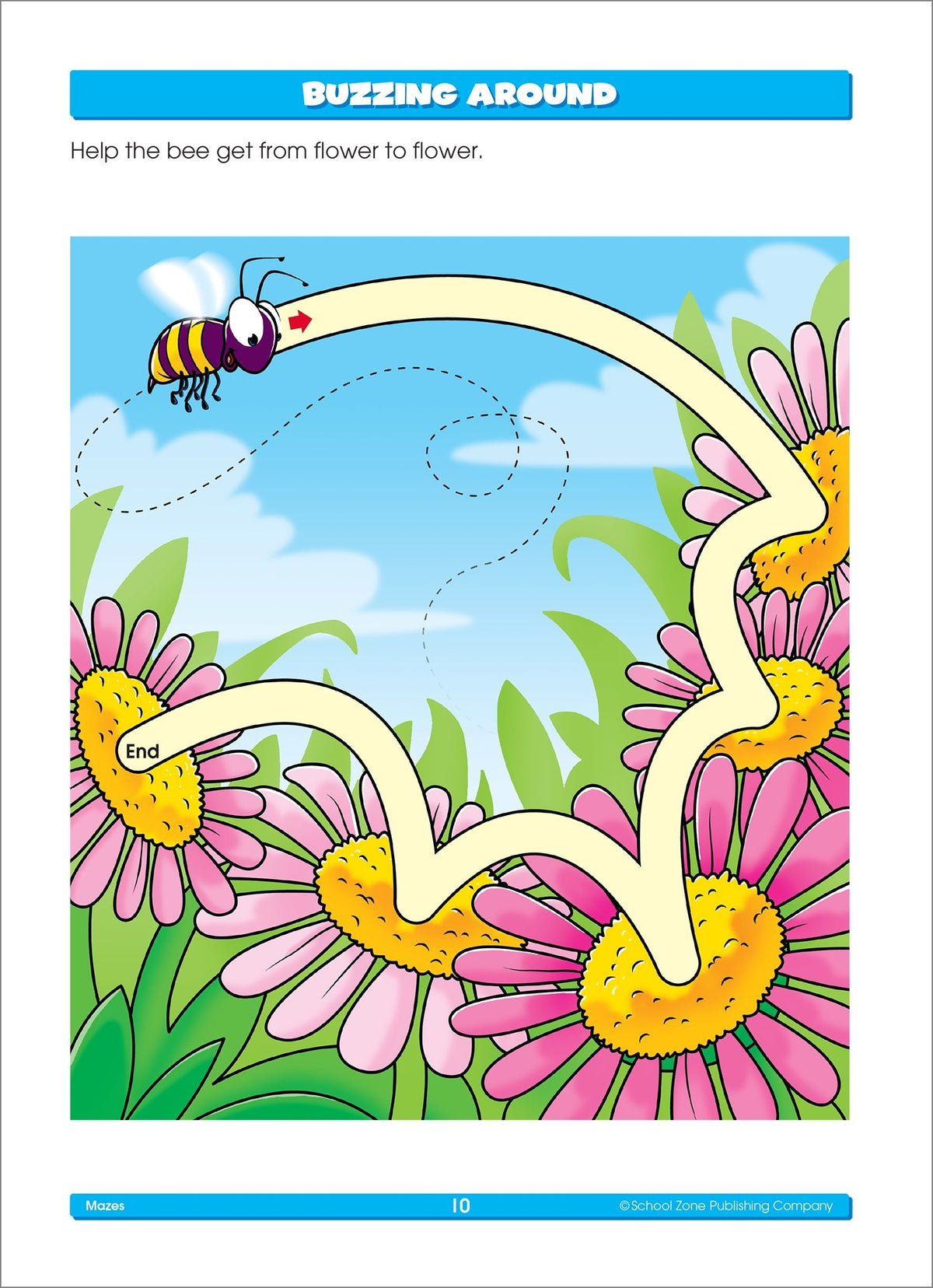 School Zone - Mazes Workbook - 96 Pages, Ages 4 to 6, Preschool, Kindergarten, - The Hungry Bookworm & Speedmerchant65