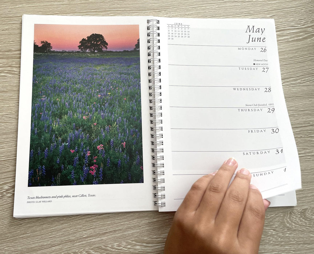 Sierra Club Engagement Calendar 2025 - The Hungry Bookworm & Speedmerchant65