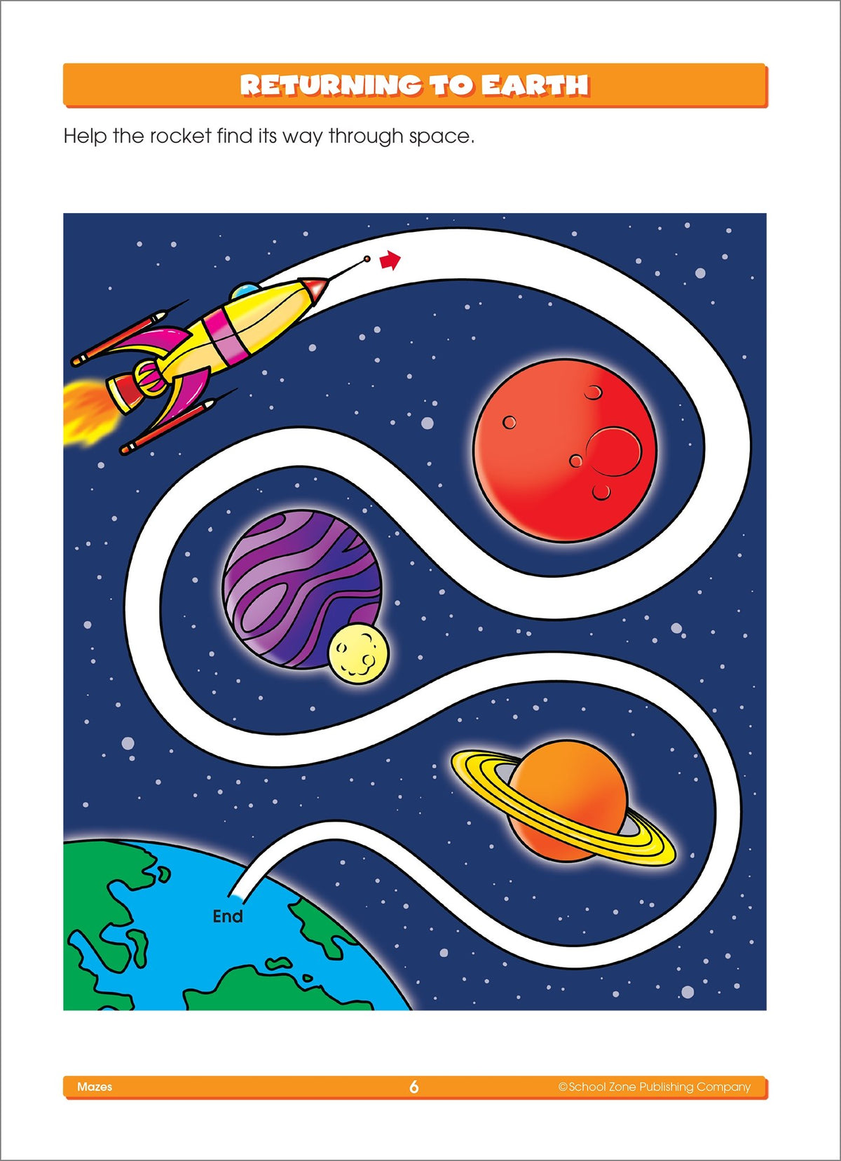 School Zone - Mazes Workbook - 96 Pages, Ages 4 to 6, Preschool, Kindergarten, - The Hungry Bookworm & Speedmerchant65