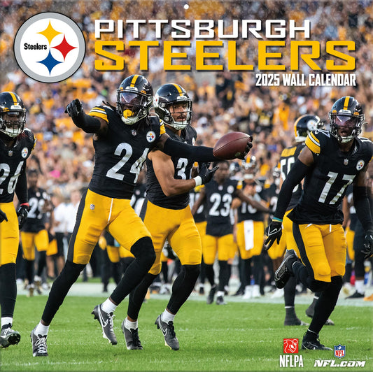 Pittsburgh Steelers 2025 12x12 Team Wall Calendar - The Hungry Bookworm & Speedmerchant65