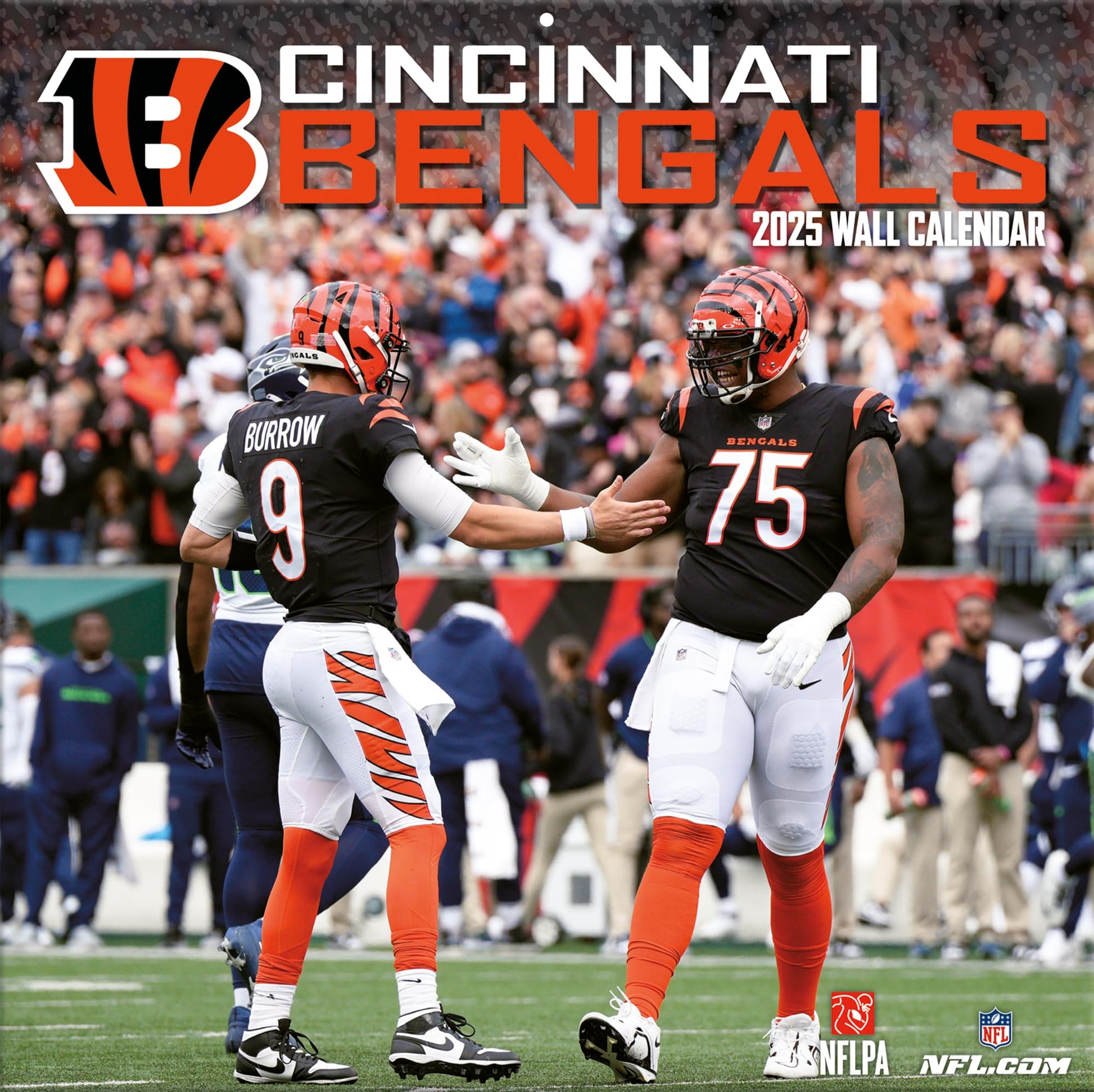 Cincinnati Bengals 2025 12x12 Team Wall Calendar - The Hungry Bookworm & Speedmerchant65