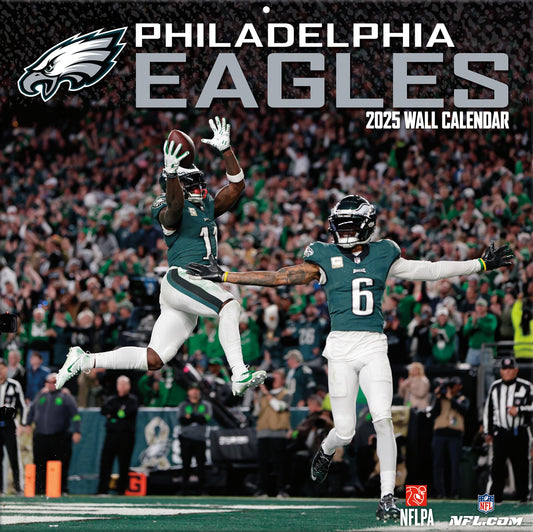 Philadelphia Eagles 2025 12x12 Team Wall Calendar - The Hungry Bookworm & Speedmerchant65