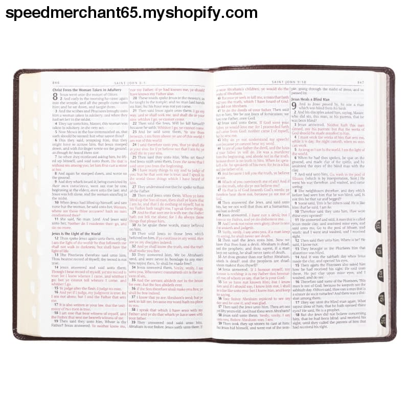 KJV Holy Bible Thinline Large Print Faux Leather Red Letter