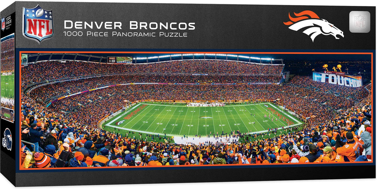 MasterPieces NFL Panoramics 1000 Puzzles Collection - Denver Broncos NFL - The Hungry Bookworm & Speedmerchant65