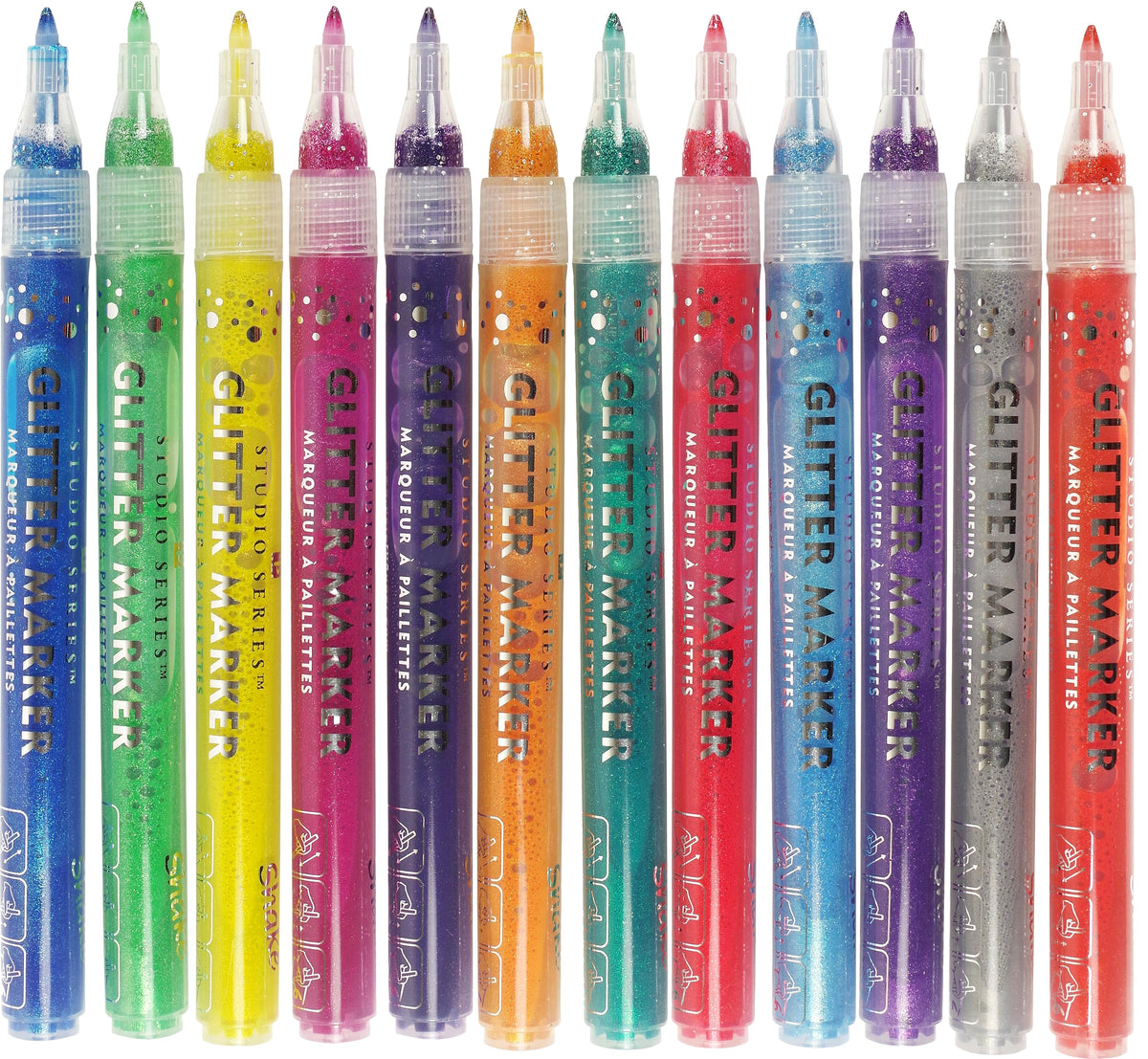 Studio Series Glitter Marker Set (12-piece set) - The Hungry Bookworm & Speedmerchant65
