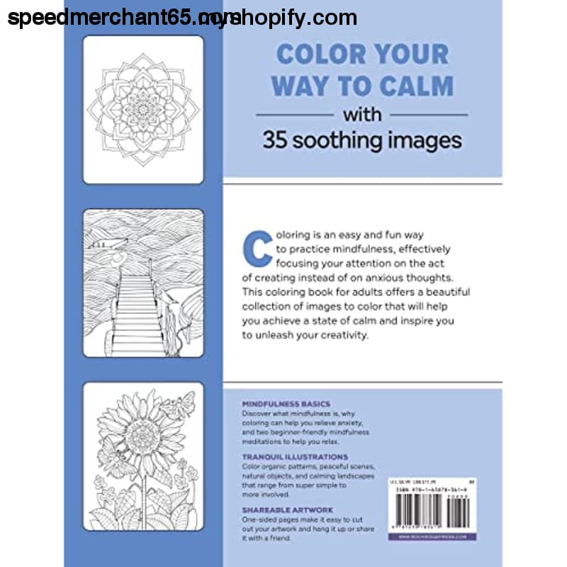 Anxiety Relief Coloring Book for Adults: Mindfulness