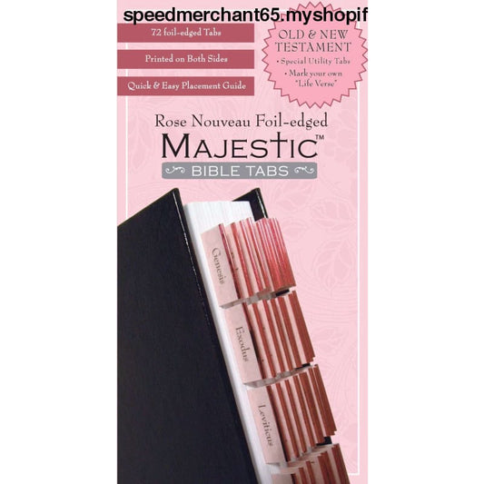 Bible Tab-Majestic-Rose Nouveau-Foil Edged - Collectibles >