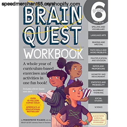 Brain Quest Workbook: Grade 6 - Paperback > Books
