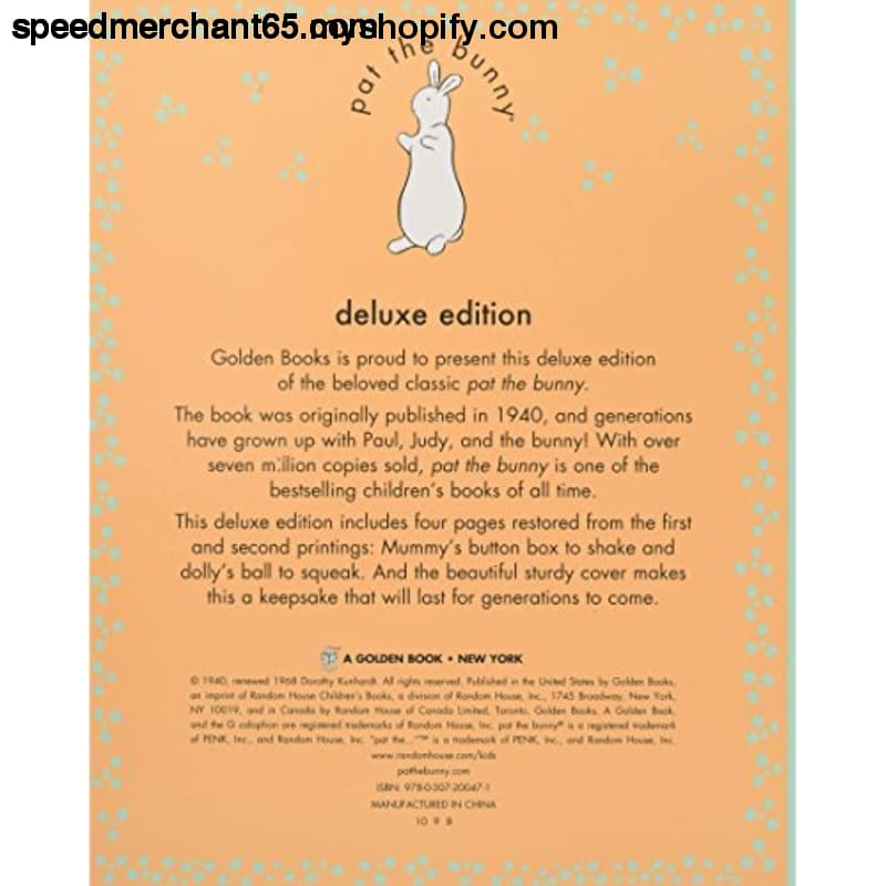 Pat the Bunny Deluxe Edition (Touch-And-Feel) - Media >