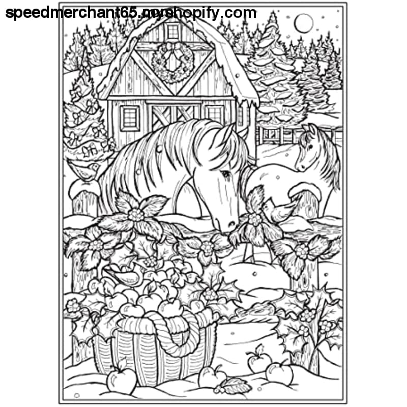 Creative Haven Home for the Holidays Coloring Book (Creative