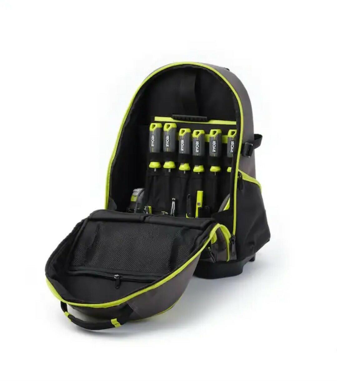 RYOBI 16" Backpack w/ Tool Organizer