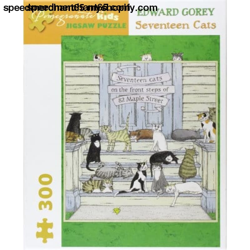 Edward Gorey - Seventeen Cats: 300 Piece Puzzle (Pomegranate