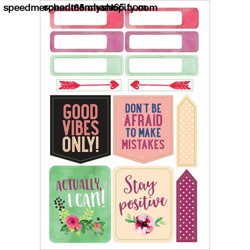Essential Weekly Planner Stickers - She Believed Could (Set