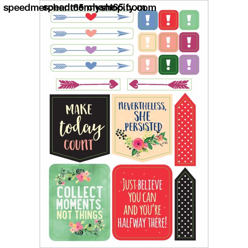 Essential Weekly Planner Stickers - She Believed Could (Set