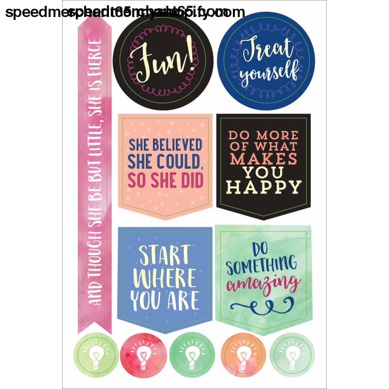 Essential Weekly Planner Stickers - She Believed Could (Set