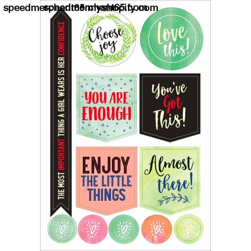 Essential Weekly Planner Stickers - She Believed Could (Set