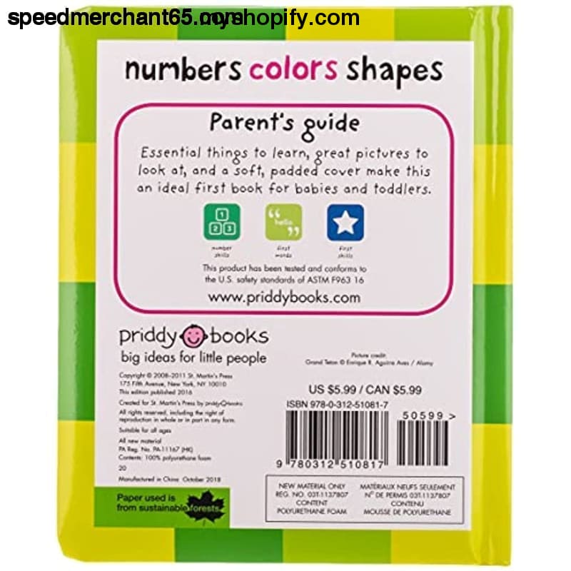 First 100 Padded: Numbers Colors Shapes - Media > Books