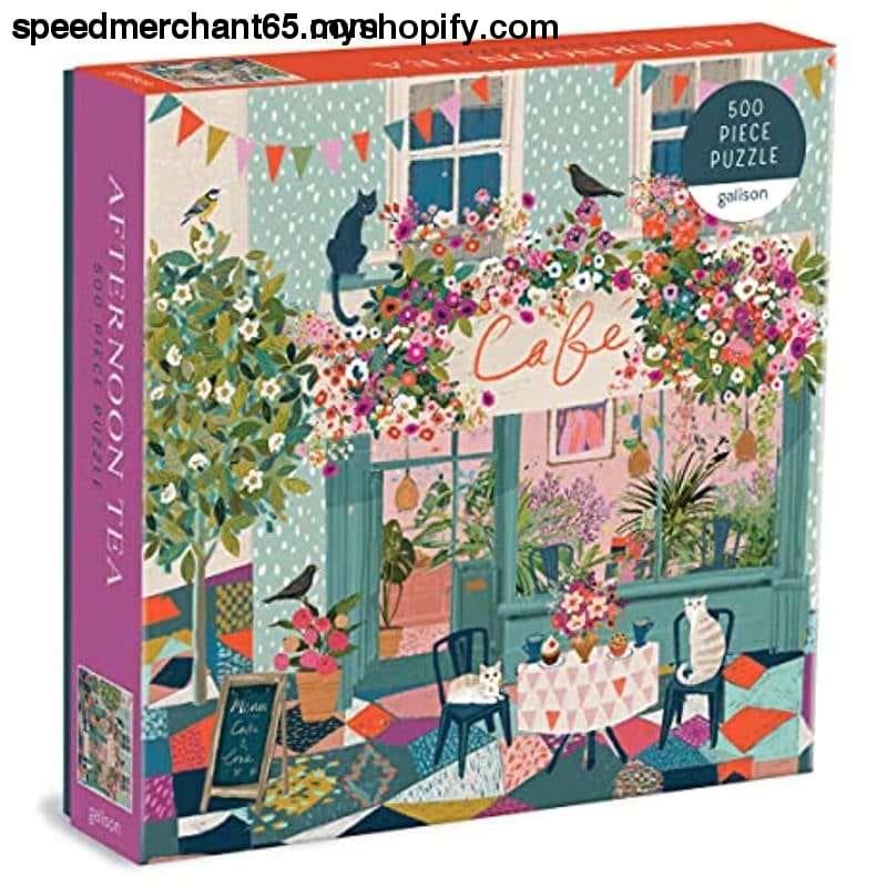 Galison Afternoon Tea Puzzle 500 Pieces 20” x – Floral