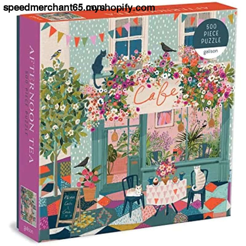 Galison Afternoon Tea Puzzle 500 Pieces 20” x – Floral