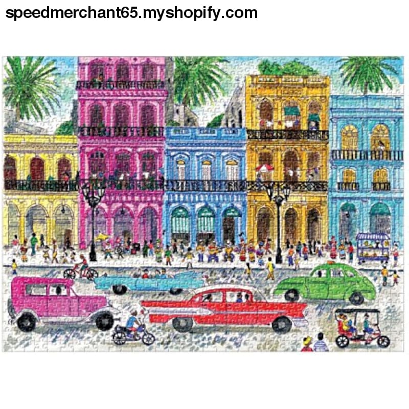 Galison Michael Storrings 1000 Piece Cuba Jigsaw Puzzle for