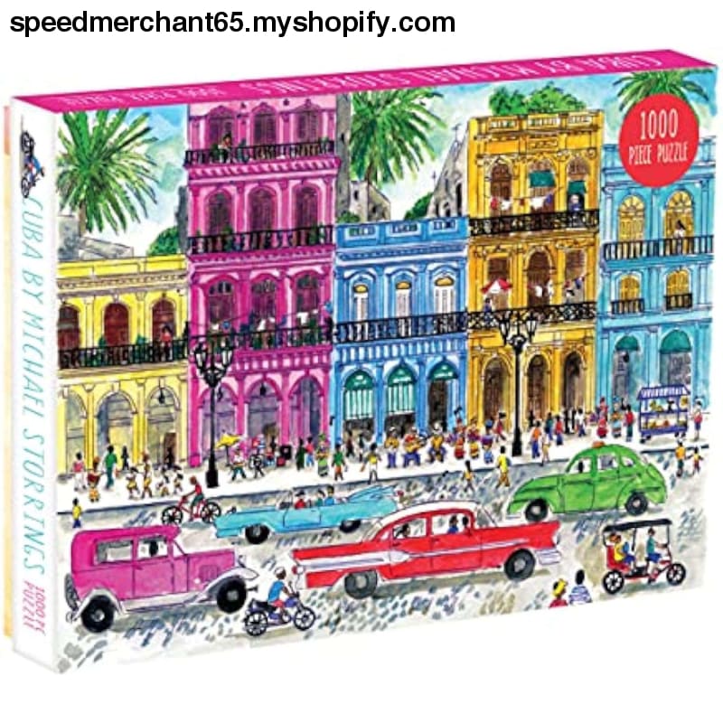 Galison Michael Storrings 1000 Piece Cuba Jigsaw Puzzle for