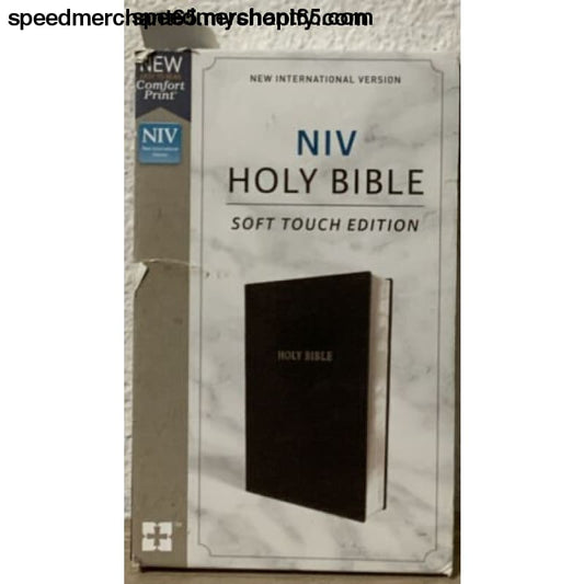 NIV Holy Bible Soft Touch Edition Leathersoft Black Comfort