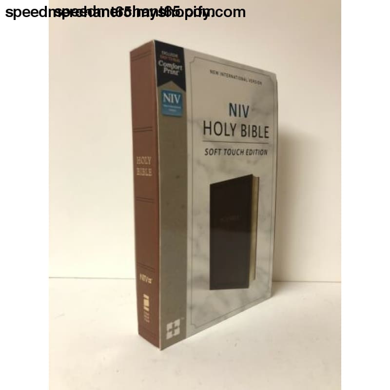 NIV Holy Bible Soft Touch Edition Leathersoft Black Comfort