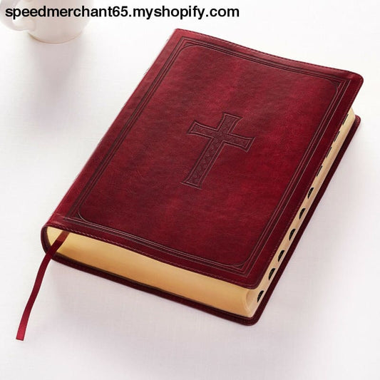 KJV Holy Bible Super Giant Print Faux Leather Red Letter